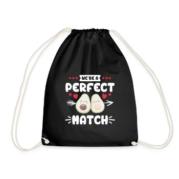 Nous sommes un couple parfait Chers végétaliens - Sac de sport léger - noir - Devant