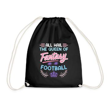 Reine du football Fantasy - Sac de sport léger - noir - Devant