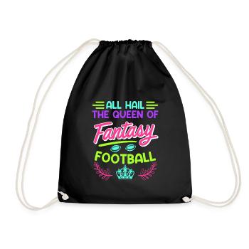 Reine du football Fantasy - Sac de sport léger - noir - Devant