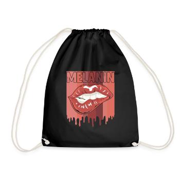 Mélanine Femmes Noires Femme Africaine - Sac de sport léger - noir - Devant