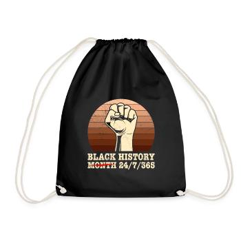 Mois de l’histoire des Noirs Histoire des États-Unis Afrique - Sac de sport léger - noir - Devant