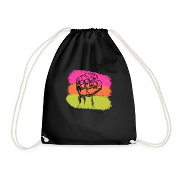 Black History Month Black Lives Matter Africa - Drawstring Bag - black - Front