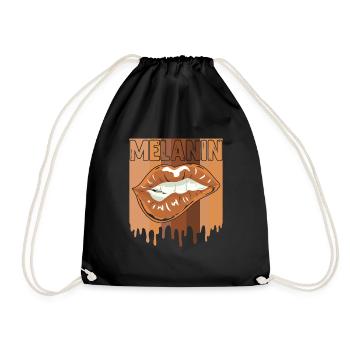 Mélanine Femmes Noires Femme Africaine - Sac de sport léger - noir - Devant