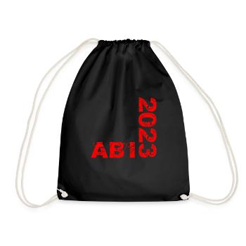 Abi 2023 Abitur - Turnbeutel - Schwarz - Vorne