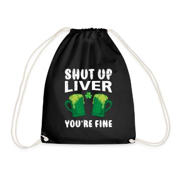 Foie tu vas bien Bière Irlande Saint-Patrick - Sac de sport léger - noir - Devant