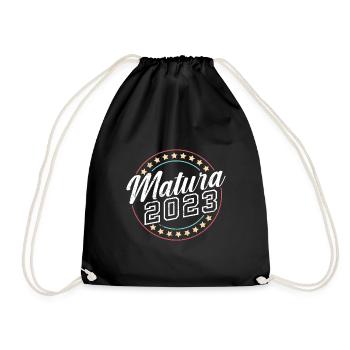 Matura 2023 Maturaball Matura Abschluss - Turnbeutel - Schwarz - Vorne