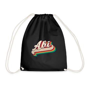 Abi 2023 Abitur Abiturient - Turnbeutel - Schwarz - Vorne