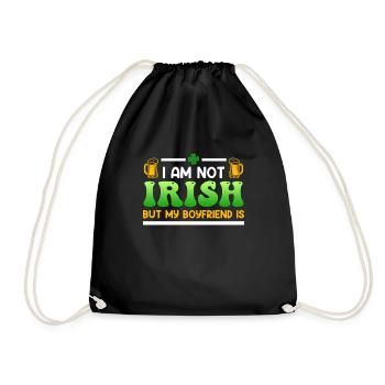 Fête de la Saint-Patrick, un ami irlandais - Sac de sport léger - noir - Devant