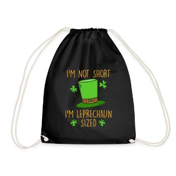 Leprechaun Size Little Friend St. Patrick's Day - Drawstring Bag - black - Front