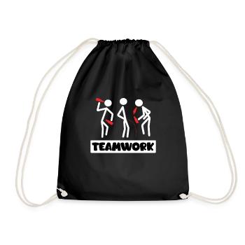 Travail d’équipe Vacances d’été avec des amis Semaine de relâche - Sac de sport léger - noir - Devant