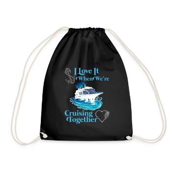 Croisière ensemble Vacances de printemps - Sac de sport léger - noir - Devant