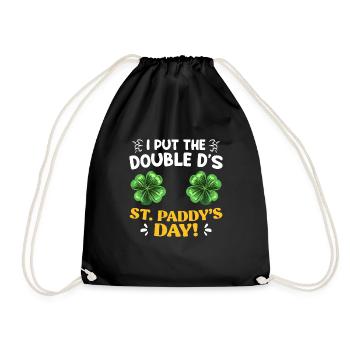 Doppel D's in St Paddys Day St. Patrick’s Day - Turnbeutel - Schwarz - Vorne