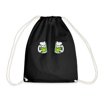 Irish Beer Ireland St. Patrick's Day - Drawstring Bag - black - Front