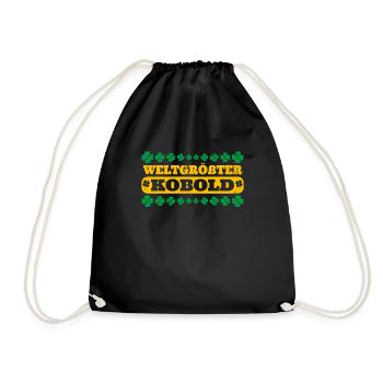 Le plus grand gobelin du monde Fête de la Saint-Patrick - Sac de sport léger - noir - Devant