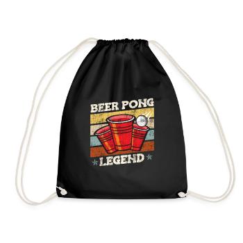 Beer Pong Legend Bierpong Party Bier Pong - Sac de sport léger - noir - Devant