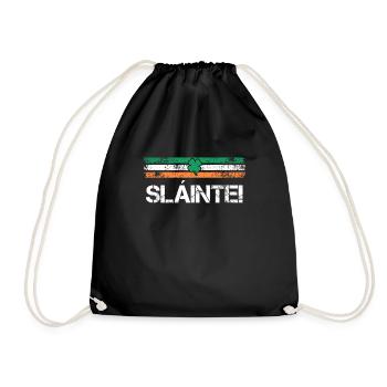 Slainte Ireland Toast - Drawstring Bag - black - Front