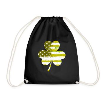 USA Clover Lucky Charm États-Unis - Sac de sport léger - noir - Devant