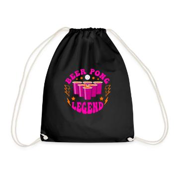 Beer Pong Legend Drinking Game Party Beer Pong - Sac de sport léger - noir - Devant