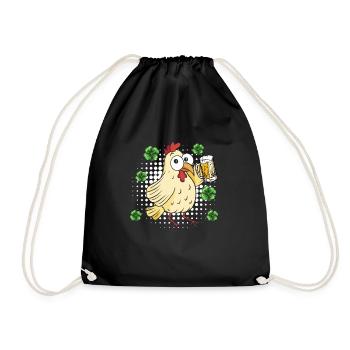 Poulet de la Saint-Patrick - Sac de sport léger - noir - Devant