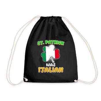 St. Patrick war Italiener St. Patrick’s Day - Turnbeutel - Schwarz - Vorne