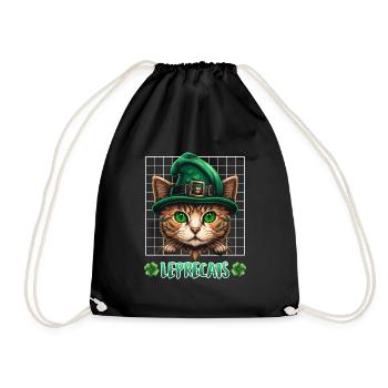 Chats de la Saint-Patrick Lutins Chatons - Sac de sport léger - noir - Devant