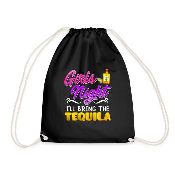 Girls Night J’apporte la Tequila Spring Break - Sac de sport léger - noir - Devant