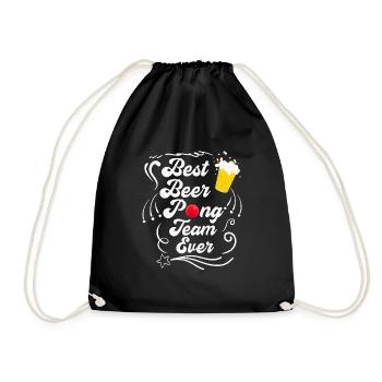 Beer Pong Team Party Game Beer Pong - Sac de sport léger - noir - Devant
