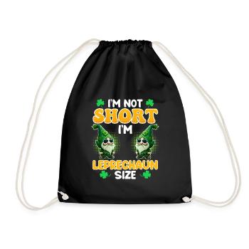 Leprechaun Size Little Friend St. Patrick's Day - Drawstring Bag - black - Front