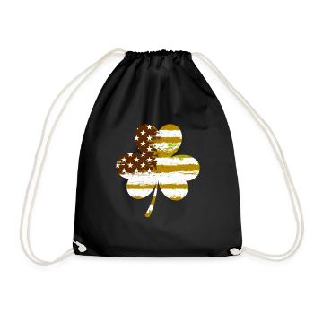 USA Clover Lucky Charm États-Unis - Sac de sport léger - noir - Devant