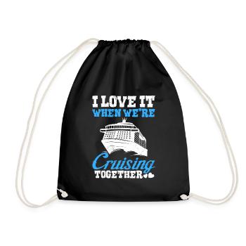 Croisière ensemble Croisière vacances de printemps - Sac de sport léger - noir - Devant