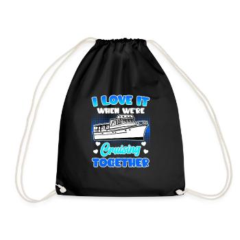 Croisière ensemble Croisière vacances de printemps - Sac de sport léger - noir - Devant