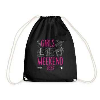 Mädelswochenende Girls Weekend 2023 Spring Break - Sac de sport léger - noir - Devant