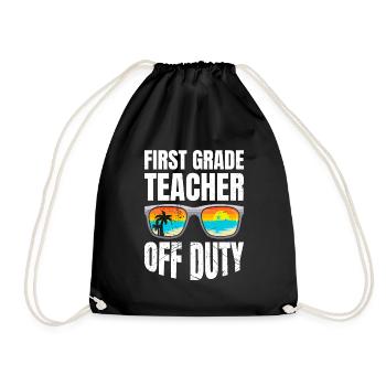 Professeur de classe de première classe en congé Professeur de vacances - Sac de sport léger - noir - Devant