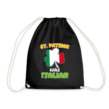 St. Patrick war Italiener St. Patrick’s Day - Turnbeutel - Schwarz - Vorne