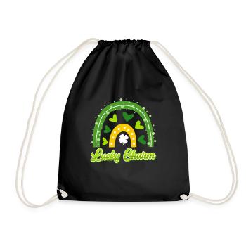 Lucky Charm St. Patrick's Day - Drawstring Bag - black - Front