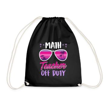 Professeurs de mathématiques en congé pendant les vacances Professeurs de mathématiques - Sac de sport léger - noir - Devant
