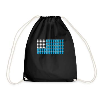 USA College Party Game Spring Break Beer Pong - Sac de sport léger - noir - Devant