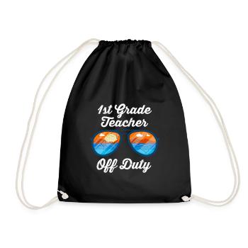 Professeur de classe de première classe en congé Professeur de vacances - Sac de sport léger - noir - Devant