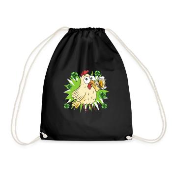 Poulet de la Saint-Patrick - Sac de sport léger - noir - Devant
