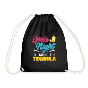 Girls Night J’apporte la Tequila Spring Break - Sac de sport léger - noir - Devant