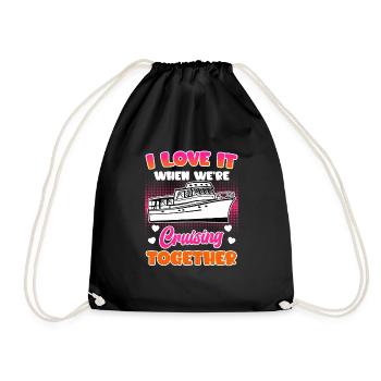 Croisière ensemble Croisière vacances de printemps - Sac de sport léger - noir - Devant