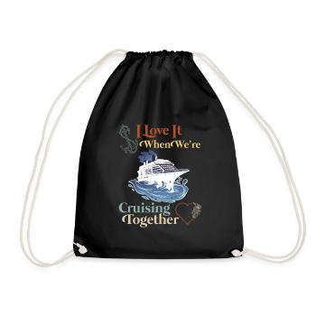 Croisière ensemble Vacances de printemps - Sac de sport léger - noir - Devant