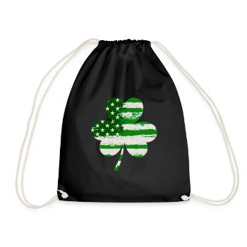 USA Clover Lucky Charm États-Unis - Sac de sport léger - noir - Devant