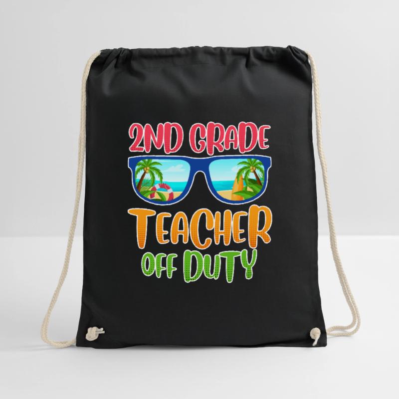 Second Class Class Class Teachers on Vacation Teachers Drawstring Bag