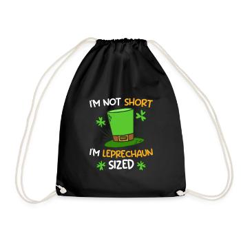 Leprechaun Size Little Friend St. Patrick's Day - Drawstring Bag - black - Front