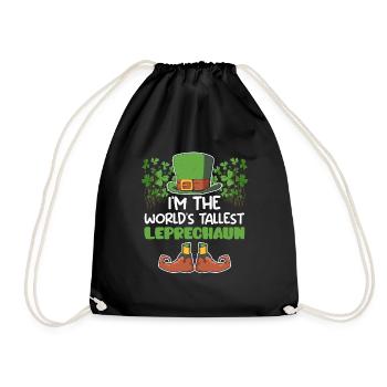 Le plus grand lutin du monde Fête de la Saint-Patrick - Sac de sport léger - noir - Devant