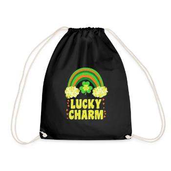 Lucky Charm Lucky Charm Rainbow - Drawstring Bag - black - Front