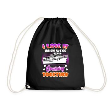 Croisière ensemble Croisière vacances de printemps - Sac de sport léger - noir - Devant