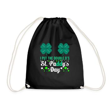 I put the double D's in St. Paddys Day - Turnbeutel - Schwarz - Vorne