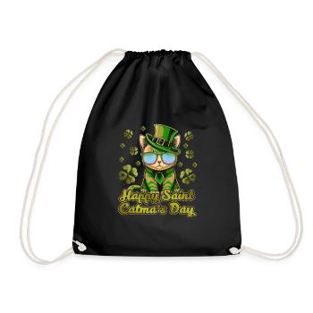 Bonne Saint-Catmas Chats Saint-Patrick - Sac de sport léger - noir - Devant